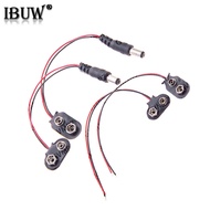 9V Battery Connector Snap Clip Power Adapter T-type I-type Dual Wire Holder Cable 9Volt 15cm Lead So