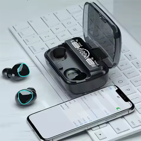 M10 TWS Wireless Headphones: Bluetooth Connection, Charging Box, 9D Stereo, Sports Waterproof Earbud