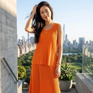三宅一生PLEATS PLEASE ISSEY MIYAKE 亮橘上衣