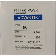 Dosing filter paper No. 5A, diameter 47mm