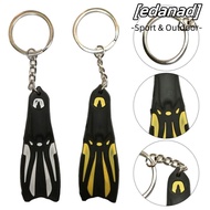 EDANAD Scuba Diving Keychain 13CM*2.5CM Key Ring Canal Keychain Diver KeyChain Flipper
