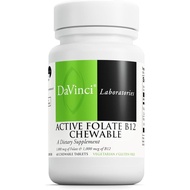 DAVINCI Labs Active Folate B12 Chewable - Dietary Supplement to Support Heart Health, Healthy Nerves