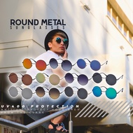 SPEK MATA BULAT ROUND METAL SUNGLASSES CERMIN MATA BULAT LELAKI PEREMPUAN UNISEX RETRO SUNGLASSES CI