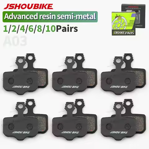 JSHOUBIKE Semi-metal Bicycle hydraulic disc brake pads for SRAM LEVEL,DB1,DB3,DB5,XX,XO,AVID ELIXIR1