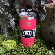 [Genuine] Yeti Rambler 16oz Stackable Pint (480ml) (Magslider button same color) BiminiPink