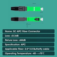 หัวต่อใยแก้วนำแสงเร็ว HOOLNX SC UPC/APC โหมดเร็วเร็วเร็วสายไฟเบอร์ออปติกแบบนำมาใช้ใหม่ตัวแปลงเชื่อมต