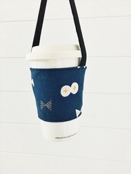 hairmo日式風蝴蝶環保咖啡杯套/飲料杯提帶-2色