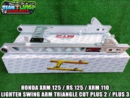 MTR LIGHTEN SWING ARM TRIANGLE CUT PLUS 3 INCHES FOR HONDA XRM 125 / RS 125 / XRM 110