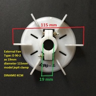 D90 2pole - Dynamo Fan - Motor Fan - Cooling Fan - External Fan D90-2 as 19mm thick material Taiwane