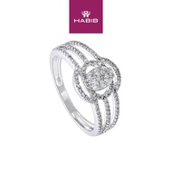 HABIB Diamond Ring in 375/9K White Gold 271111224
