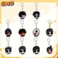 Naruto transparent mica keychain with 2-sided printing Itachi Obito chibi, cute bag decorative anime