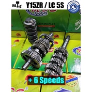 👍(+6 speed) +6th Y15ZR Y15/LC135 5S/ FZ150i (New) MDS Racing TAIWAN High Quality GEARBOX GEAR BOX Cu