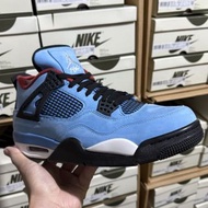 全新LJR版本B品福利專供 Nike AJ4 TS聯名藍麂皮 男款運動鞋 41.5/42.5/44碼