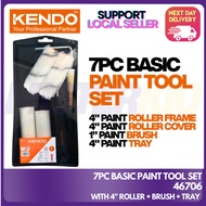 KENDO 4" / 7" Paint Roller Set with Refills, Great for Fast Small Painting Jobs🚀FASTEST SG DELIVERY🚀