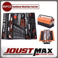 85Pcs Heavy Duty Cantilever Metal Tool Box Set Ratchet Set Spanner Set