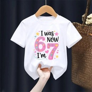Brainrot 67 Meme Casual Short Sleeve T-Shirt For Summer
