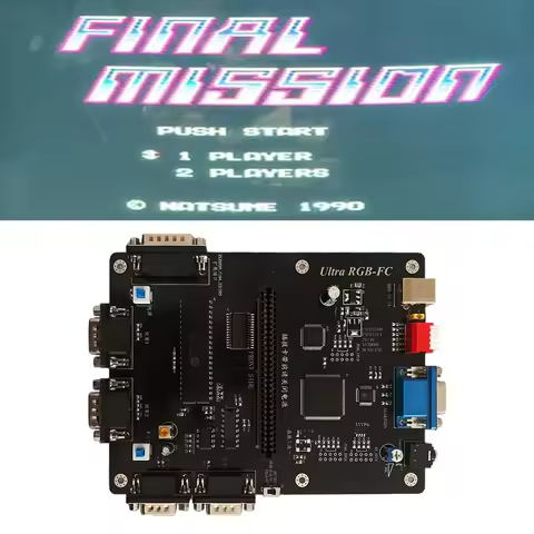 RGB FC Game Console FPGA Supports DB15 Expansion Interface Light Gun 15Khz 240p RGBS Output VGA Outp