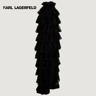 KARL LAGERFELD - KARL STUDIO RUFFLE MESH DRESS