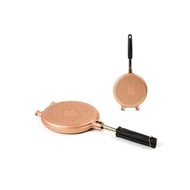 **Casani Pan Gold IH Round Waffle Pan_9469