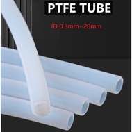 White PTFE Tube FEP Insulated Hose ID 0.3MM~20MM Extruder J-head Rigid Pipe For 3D Printer Parts