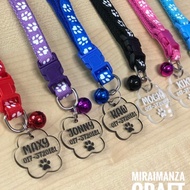 Rantai Nama Kucing (Version5)(With Bell Neck Strap) Or Name Tag Cat Only