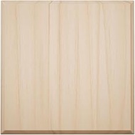 3 1/2"W x 3 1/2"H x 7/8"P Americraft Solid Hardwood Stain Grade Standard Smooth Rosette with Beveled