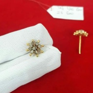 Int120GW25GW ANTING GIWANG EMAS PERMATA INTAN BERLIAN DIAMOND MATAHARI