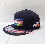 terlaris topi snapback distro pria/wanita topi snapback Ktm topi anak motor trail model terbaru keki