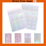 [Direct from Japan] Gloteki Card Sleeves, 66x91mm, 200 Sleeves, Holographic Finish, Glitter, 4 Desig
