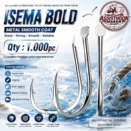 WHOLESALE 1,000 PIECES ISEMA BOLD MICRO JIGGINGHOOK GARONG HOOK NOT KATYUSHA/DAICHI WHITE NICKLE JIG