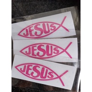 Christian Fish Symbol Sticker
