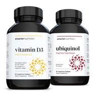 SMARTERNUTRITION Plant-Based Vitamin D3 Immune Support with Vegan K2 Complex + Smarter Ubiquinol - P