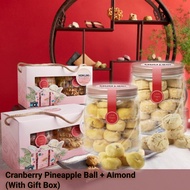 Bliss Gift Box Set (Cranberry Pineapple Balls + Almond Cookies) [Halal-Certified Cookies]