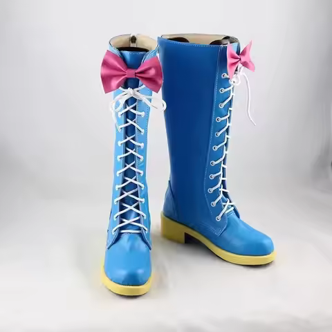 Anime Little Pony Cosplay Pinkie Pie Boots Halloween Carnival Custom Made Shoesv;6'h,8;r.