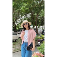 [HCMC EXPRESS] 90x90cm square turban, smooth and cool material to cover the shoulders, tie a bow, ma