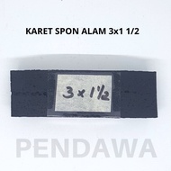 Natural Sponge Rubber 3 x 1-1 2 cm/ Natural Rubber/