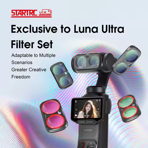 STARTRC Lens Filter Kit for Insta360 Luna Ultra UV CPL VND (ND2-32) Black Mist Filter Natural Night 