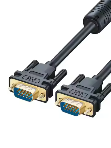 VGA 3+6 Video Cable 1080P HD Image Quality Suitable For Computers Laptops TV Monitors Projectors 0.5
