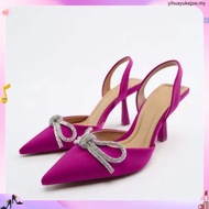 RAYA Heels 35-43 Size Pointed High Heels Large Bow Sexy Hollow