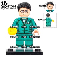 Brick squid game player 218 cho sang-woo mini toy figure