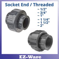 1/2" ~ 2" PVC Union Coupling (Socket End) (Threaded)