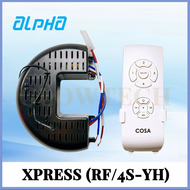 [ORIGINAL] ALPHA Ceiling Fan PCB/REMOTE CONTROL COSA XPRESS RF/4S-YH CAPACITOR 1.6uF