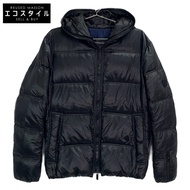 DB10AW-44002-DJ 黑色尼龍施華洛世奇拉鍊羽絨服，48碼