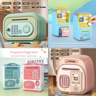 NEW ATM Machine With Music Piggy Bank ATM Fingerprint Password Money Saving Box Tabung Coins Bank Ki