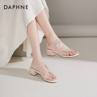 Daphne | Heeled Clear Strap Womens Sandal