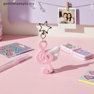 gentlehaeeyta Y2K Harajuku Keychain with Musical Notes Star Pendant Creative Bag Charms School Bapa 