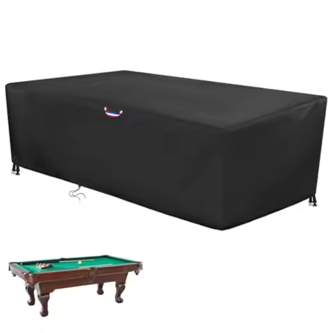 Agutsone 7/8/9 Feet Pool Table Cover Billiard Table Cover for 7Feet Snooker Billiard Pool Table Heav