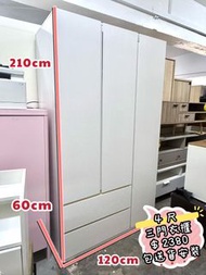 ✨包送貨 )) 奶白色系 - 衣櫃 120cm闊 衣櫃 - 靚仔易襯💓 二手傢俬 // 傢俱 wardrobe - 二手家具