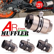 51mm Inlet universal Muffler Pipe Exhaust Pipe Tailpipe AR Austin Racing