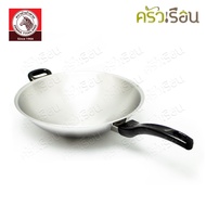 ZEBRA กระทะจีน Vitalux 3 ชั้น ขนาด 34 ซม. ด้ามหูเบกาไลท์ 176395